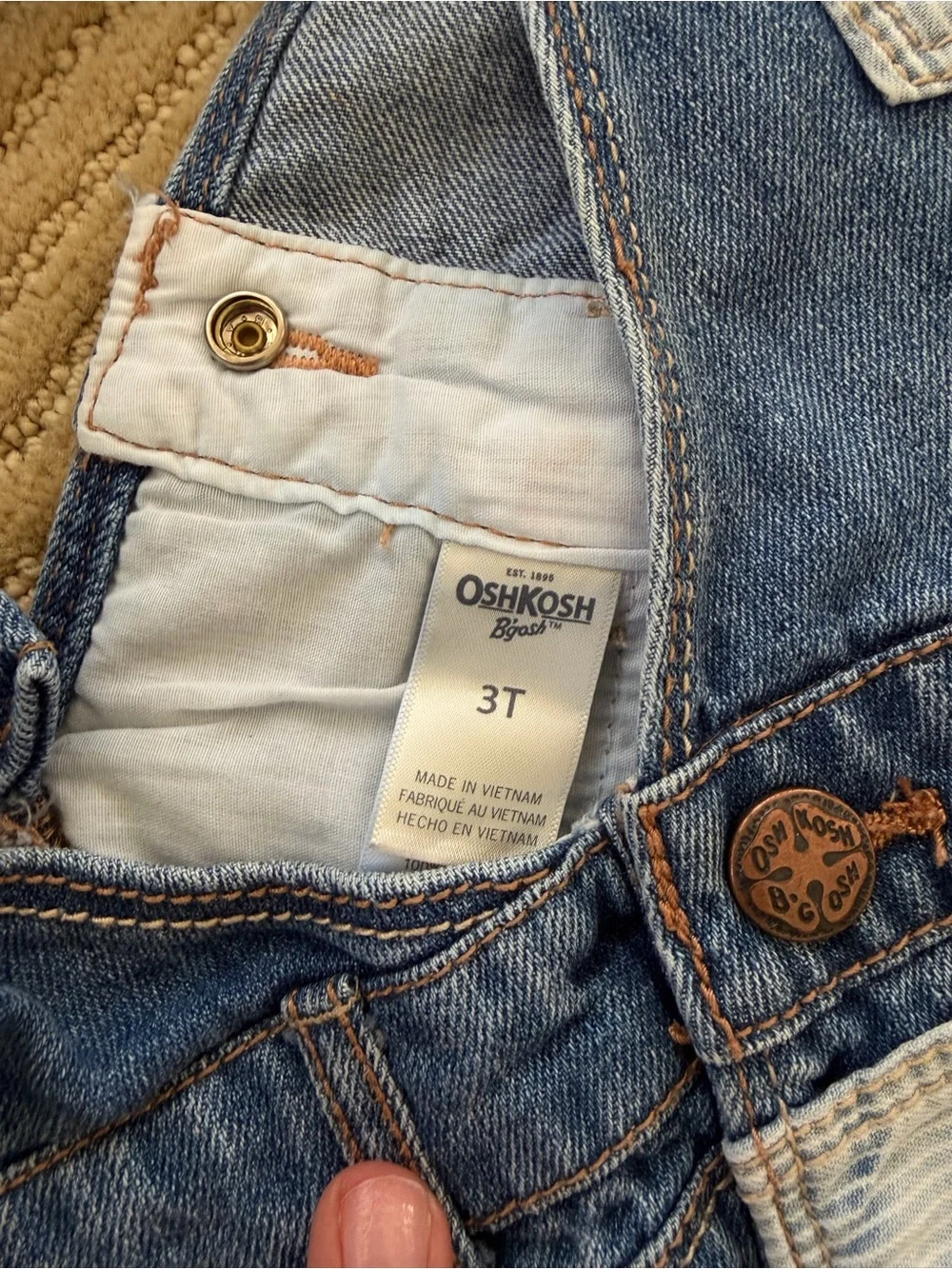 OshKosh B'gosh Denim Overall Skirt in Blue